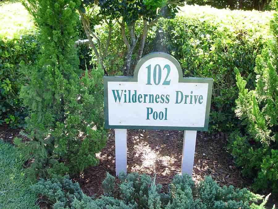 WILDERNESS DRIVE POOL Signage